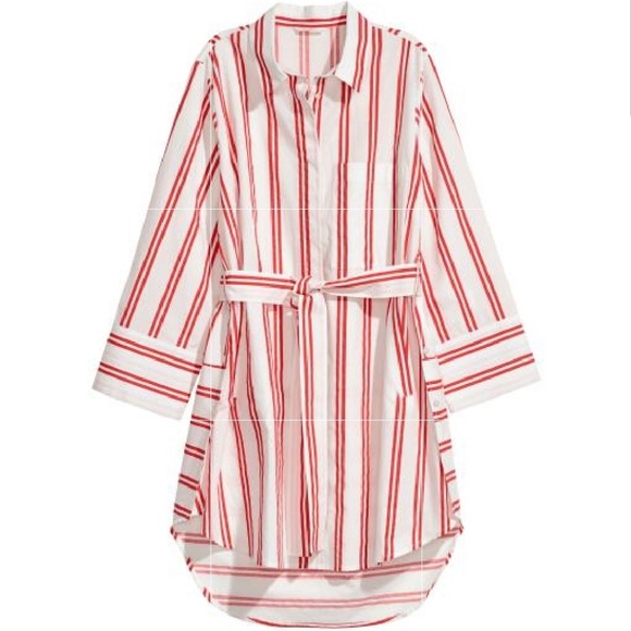 H&M Dresses & Skirts - H&M Striped Long Shirt/ Shirtdress